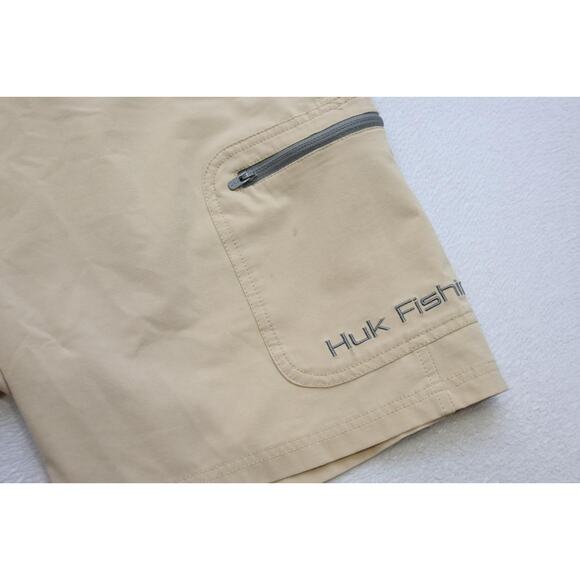 HUK Cargo Fishing Board Shorts Athletic Stretch Camp Athletic Mens Size XL - Picture 2 of 9